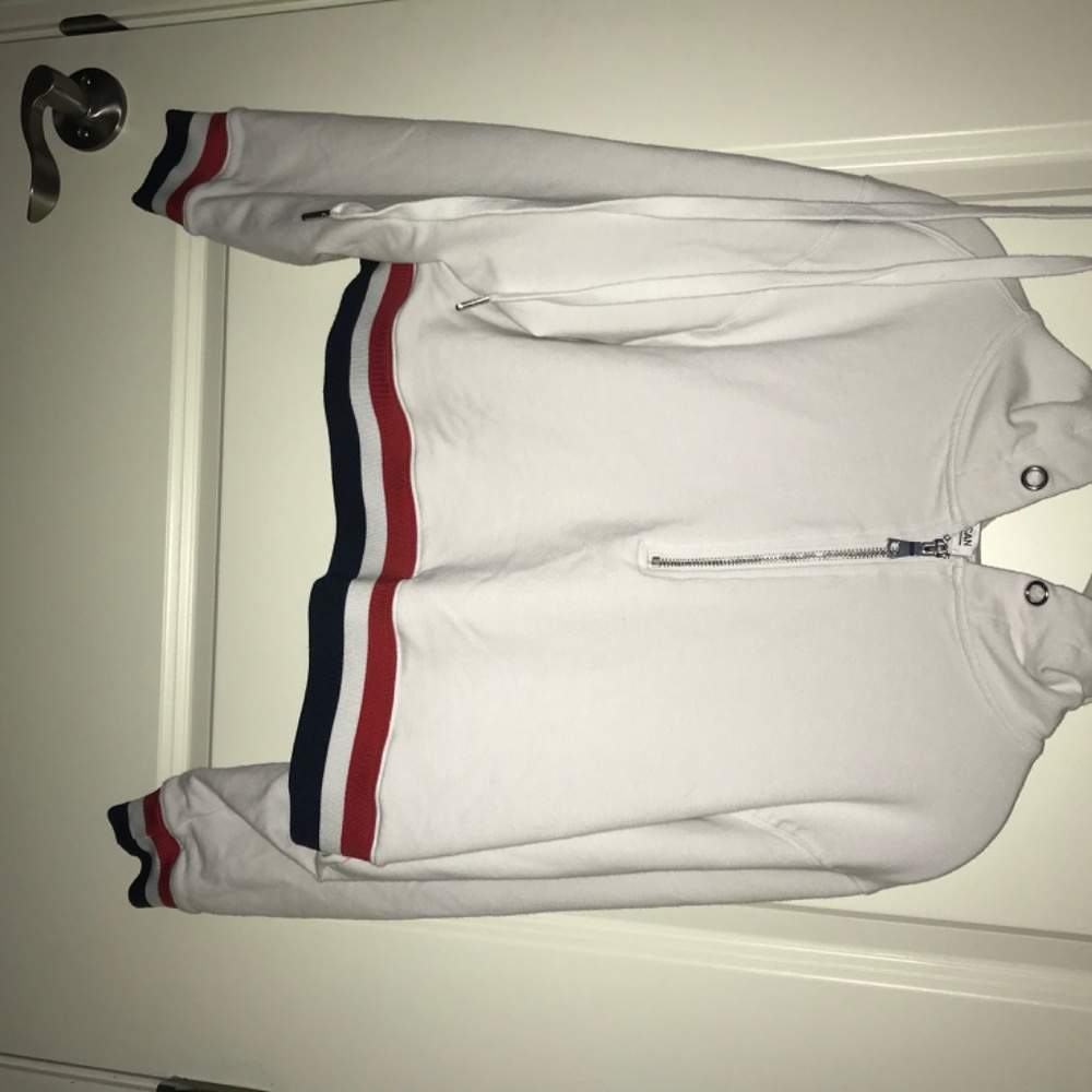 Good American Cropped Americana Hoodie